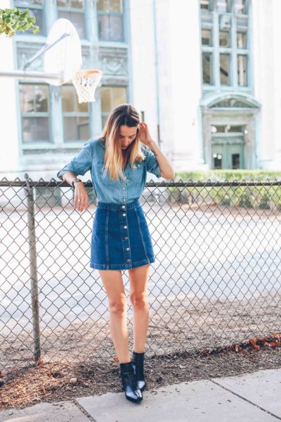 How to Play Denim on Denim Outfit In Street Style