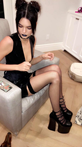 Kendall Jenner As a goth chick.