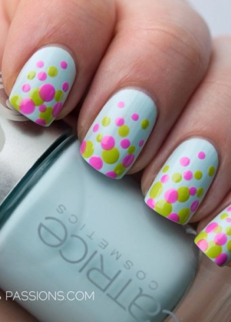Easy Polka Dots Nail Art Inspirations » Celebrity Fashion, Outfit ...