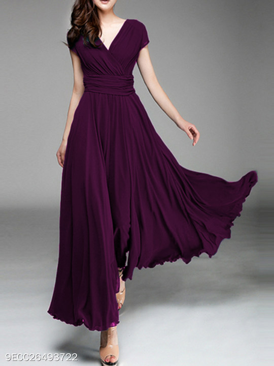 elegant simple maxi dress